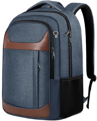 Travel Laptop Backpack 17 Inch (Blue Brown / 17.3 Inch(40L))