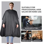 Salon Professional Barber Cape with Multi position Snap Closure Hair Cutting Kits Thick Hairdressing Capes for Unisex 47” * 63” (47 * 63)
