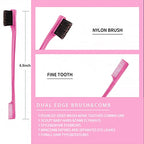 Hair Styling Brush Set (Pink-12pcs)