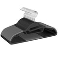 Heavy Duty Plastic Hangers 50 Pack with Non (Black / 50 pack)