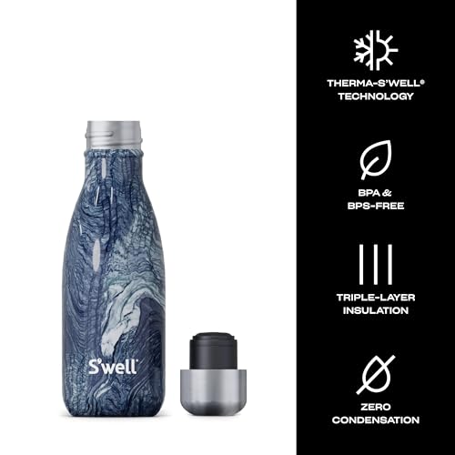 Azurite Marble Water Bottle (Azurite Marble / 9 Ounces)