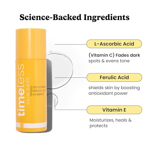 Timeless 20% Vitamin C + E Ferulic Acid Serum (4 Fl Oz (Pack of 1))