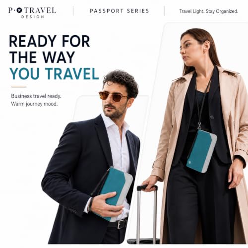 Family Passport Holder for 6 (New blue)