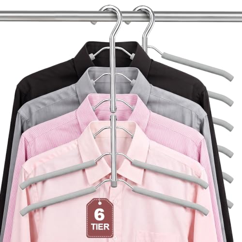 Space Saving Clothes Hangers (Gray)