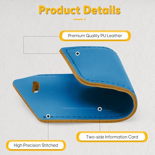 8 Pack Luggage Tags for Suitcases Airplane Travel Essentials (Blue)