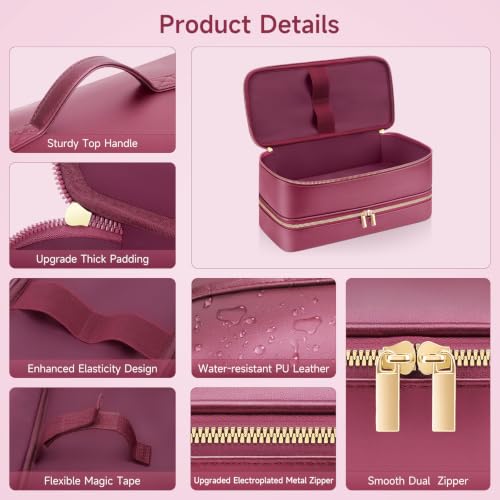 Travel Hair Dryer Case for Shark Flexstyle (Cherry)