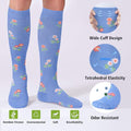 Viscose Made from Bamboo Compression Socks for Pregnant Women 20 (Medium / 4 Pair-flower)