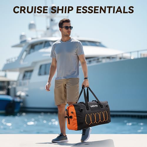 Waterproof Duffel Bag Motorcycle Dry Bag Backpack (Black / 80L)