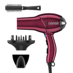 Hair Dryer with Diffuser (Burgundy / 1 Count (Pack of 1))