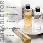 3.4 oz Travel Bottles for Toiletries (Clear)