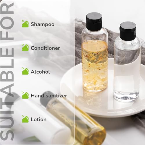 3.4 oz Travel Bottles for Toiletries (Clear)