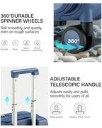 24 Inch Expandable Checked Luggage (Interstellar Blue / 24 Inch EXT)