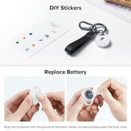 Key Finder Tracker Tag (2-Pack / Black & White)