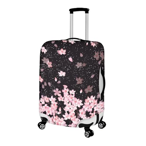 Cherry Blossom Luggage Covers Protector Elastic Trolley Baggage Case Fit 22 (M(for 22-25 inch luggage) / Cherry Blossom)