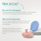 2 Pack Large Scalp Massager Scrubber Shampoo Brush for Hair Growth (New Pink & Blue)