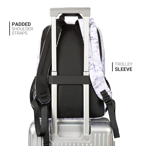 26L Backpack for College (Marble / 16.5 Inch)