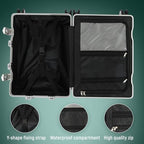 20 Inch Zipperless PC Carry On Luggage With Wheels (Sliver / 20-Inch)