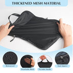 Compression Packing Cubes for Travel (10 Mesh/Black / 10 Set)