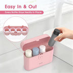 Travel Bottles TSA 4x2oz With Case Leak (Pink)