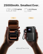 Laptop Power Bank (Metallic Coffee / Mini Size)
