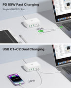 165W USB C Charger Block (White)