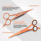 Hair Cutting and Hairdressing Scissors 6.5 Inch (6.5 Inch (Pack of 1) / Rose Gold)