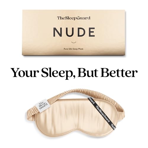 Pure Silk Sleep Mask [100% 6A Mulberry Silk (Nude Beige)