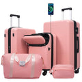 Luggage Sets 5 Piece (3-piece Set(20/24/28) / Light Pink(20 top-open))