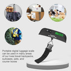 2 Pcs Black Travel Digital Luggage Scale (Black+black)