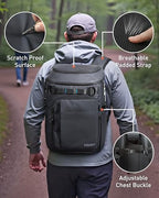 38 Cans Backpack Cooler with 2 Insulated Compartments (Black)