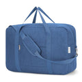 Carry on luaggage 22x14x9 Airlines Approved Foldable Carry on Bag Travel Duffel Packable Duffle Overnight for Women and Men 40L (Y-Navy Blue / 40L)