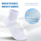 Ankle Compression Socks Women Men Plantar Fasciitis Relief 3 Pairs (Small / Black+white+d Grey(5 Pairs))