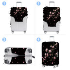 Luggage Cover Washable Suitcase Protector Anti (Cherry Blossom / S(fits 20-22inch suitcase))