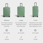 Large Checked Luggage (Sea Green)