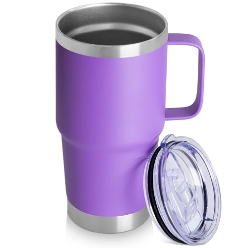 20oz Tumbler with Lid (Purple / 20 Ounces)