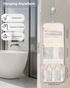 Hanging Toiletry Bag (02 Checkboard Purple / Small)