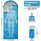 Camping Sleeping Bag (Blue 5.1lb)