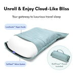 Cushion Lab Travel Deep Sleep Pillow (Wellness Green)