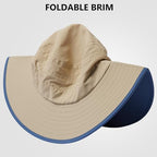 UPF 50+ Foldable Brim Water (Medium / Khaki)