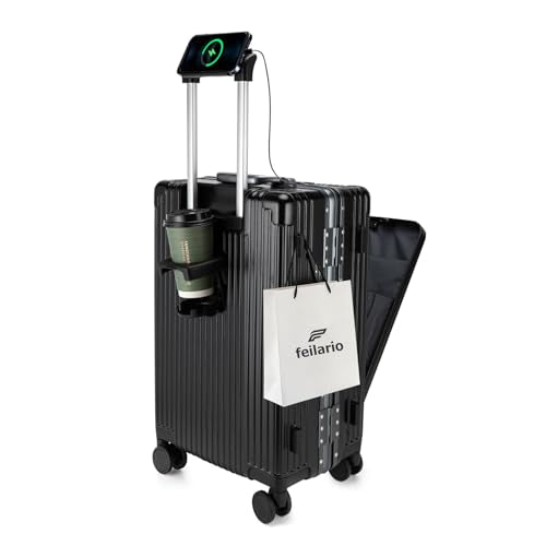 PC Hardside Carry On Luggage (A-Jet Black / 20.8")
