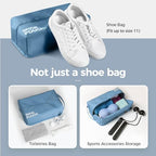 Stylish Shoe Bag for Travel (Dark Blue / Regular)
