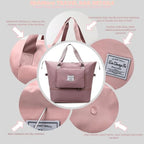 Large Capacity Foldable Travel Bag (Pink)