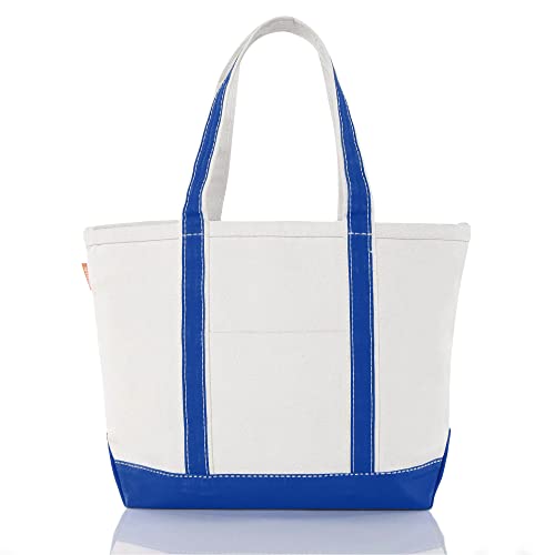 Medium Classic Canvas Tote Bag for Women (Royal Blue)
