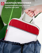 Compression Packing Cubes for Travel (Set of 6 / 6-Red)