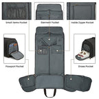 Carry On Garment Bag for Travel Convertible Garment Duffle Bag Suit Bags for Men Women Travel 2 in 1 Hanging Suitcase Business Travel Bag with Toiletry Bag (50l / Black)