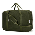 Carry on luaggage 22x14x9 Airlines Approved Foldable Carry on Bag Travel Duffel Packable Duffle Overnight for Women and Men 40L (Z-Army Green / 40L)