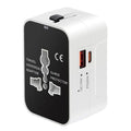 International Universal Travel Adapter Fast Charger for Cell Phone Laptop (White)