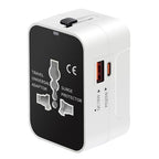 International Universal Travel Adapter Fast Charger for Cell Phone Laptop (White)