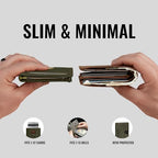 Money Clip Slim Minimalist Wallet for Men (Sage)