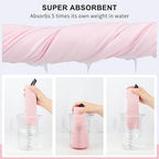 Microfiber Towel Quick Dry Camping & Travel & Gym Towel. Compact (Pale Pink / 60.00" x 30.00")